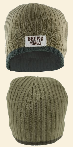 Brown Wings Beanie